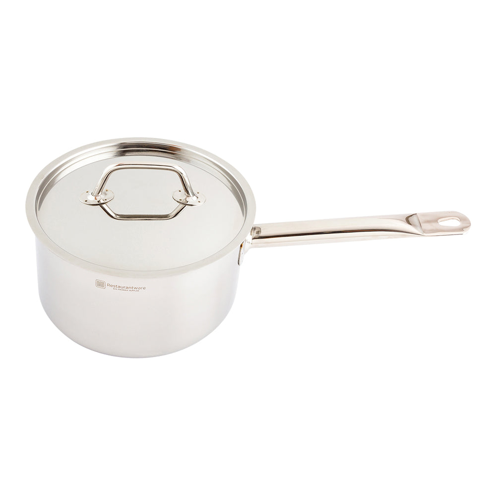 restaurantware Met Lux Stainless Steel Sauce Pan Lid - Fits 3.5 qt - 1 count box