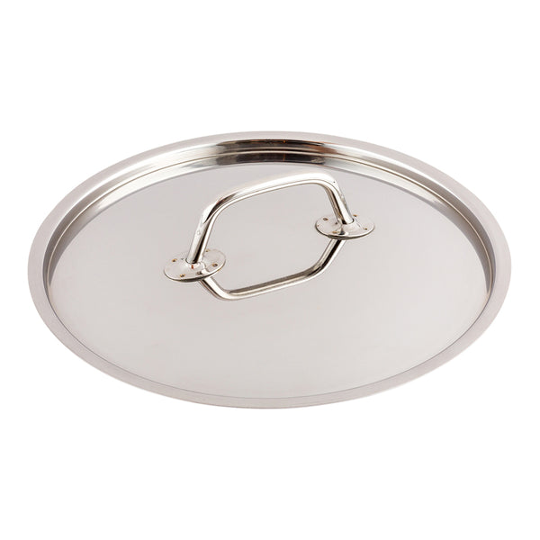 Restaurantware Met Lux Stainless Steel Sauce Pan Lid - Fits 6 Qt - 1 Count Box