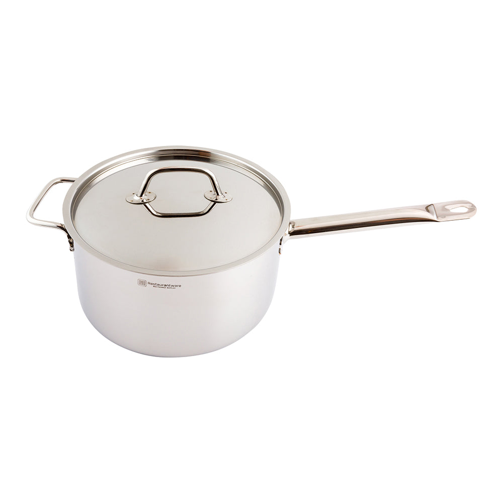 restaurantware Met Lux Stainless Steel Sauce Pan Lid - Fits 6 qt - 1 count box