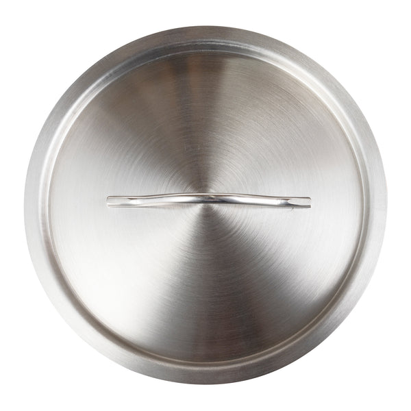 Restaurantware Met Lux Stainless Steel Sauce Pan Lid - Fits 7.5 And 13.5 Qt - 1 Count Box