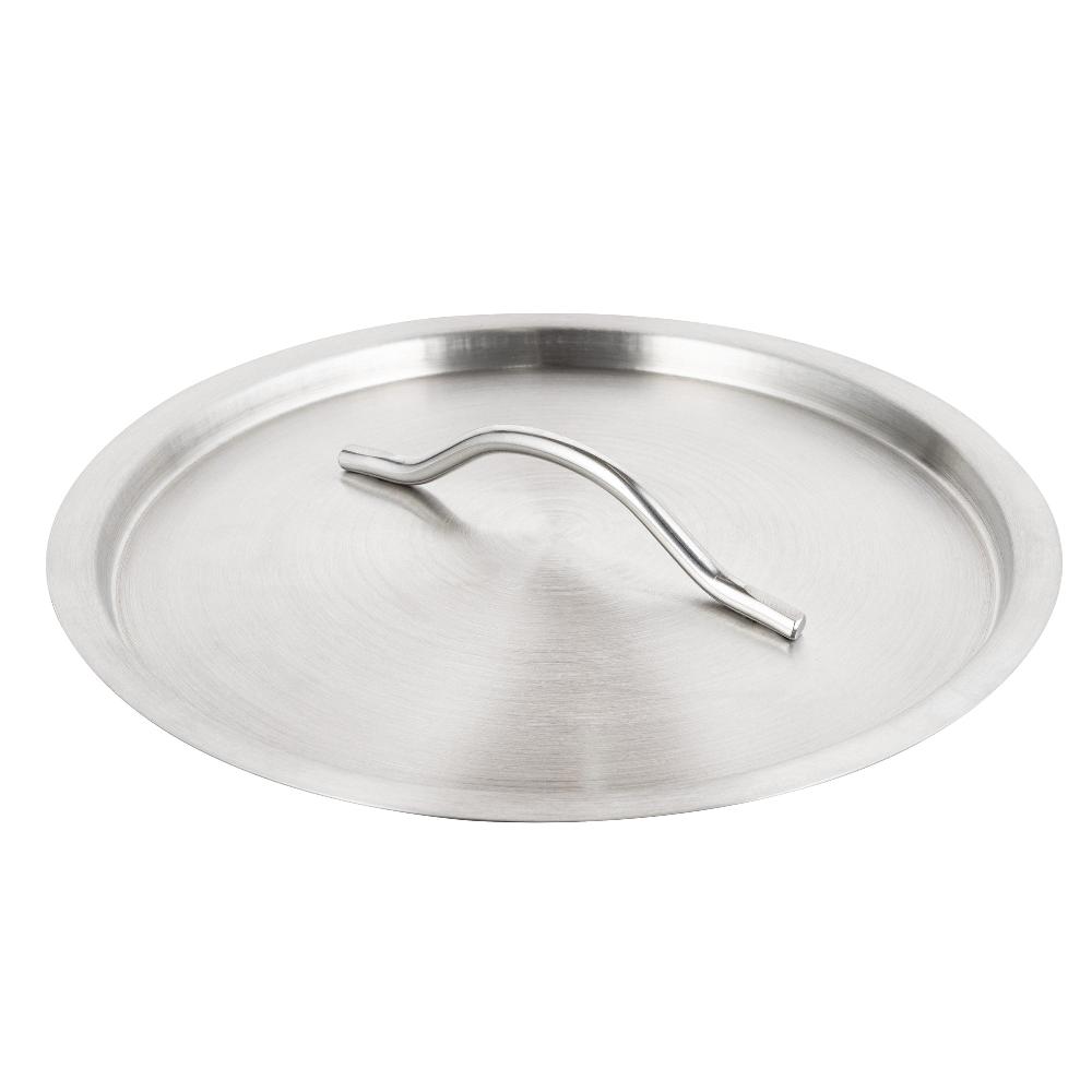 restaurantware Met Lux Stainless Steel Sauce Pan Lid - Fits 7.5 and 13.5 qt - 1 count box