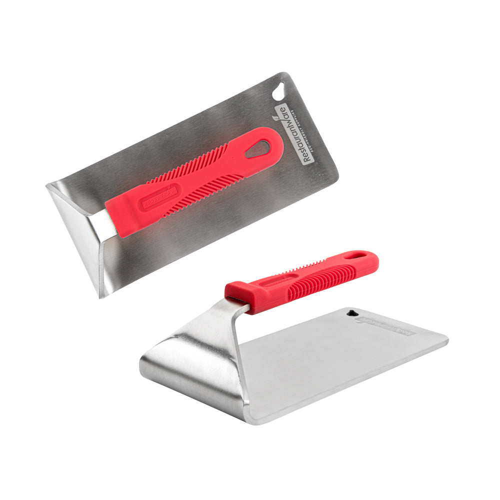restaurantware Met Lux Stainless Steel Steak Weight - with Silicone Handle - 8 1/2" x 4 1/4" - 1 count box