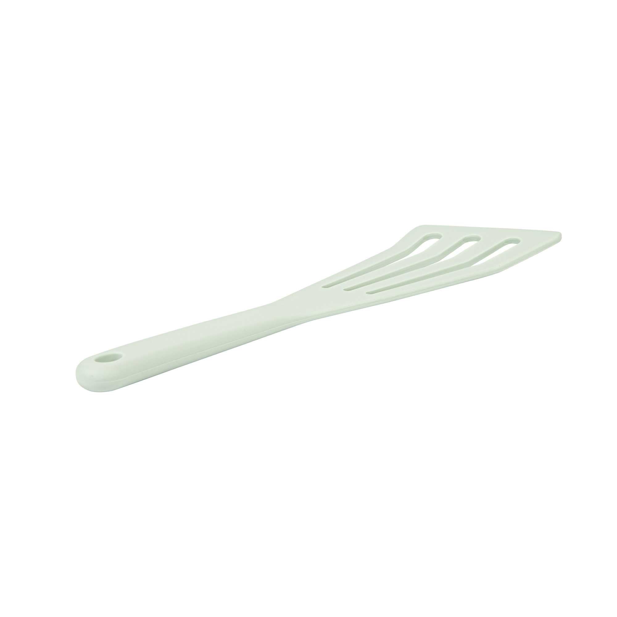 restaurantware Met Lux Teal Silicone High Temperature Slotted Turner / Spatula - 12 1/4" - 1 count box