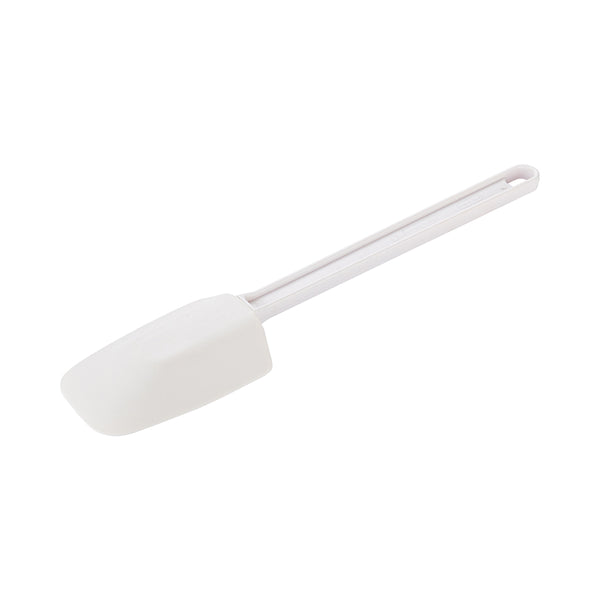 Restaurantware Met Lux White Rubber Spatula - Spoon-Shaped - 10" - 1 Count Box
