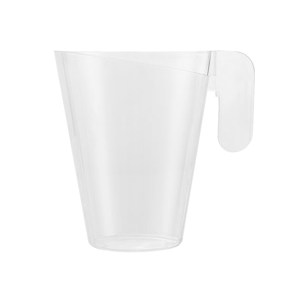 Restaurantware Mini Serve 2 Oz Clear Plastic Cup - With Handle - 2 3/4" X 2 3/4" X 3 1/4" - 100 Count Box