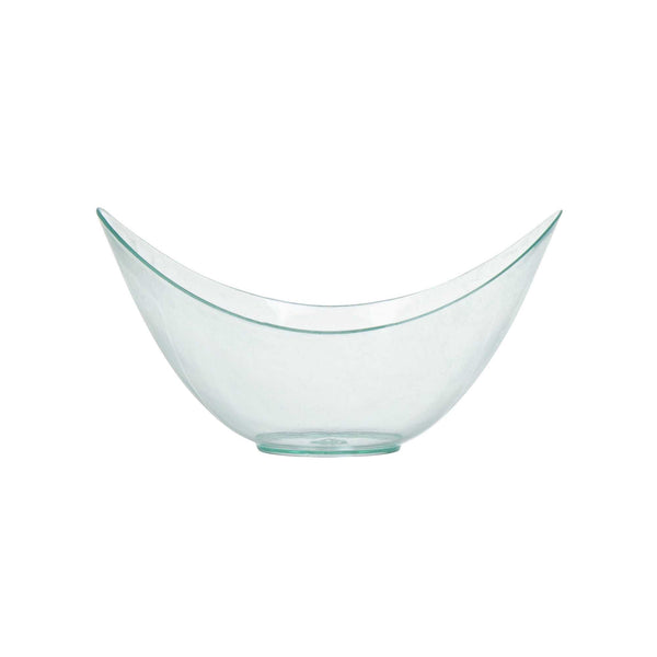 Restaurantware Mini Serve 2 Oz Oval Seagreen Plastic Alato Tasting Dish - 3 1/2" X 2 3/4" X 1 3/4" - 100 Count Box