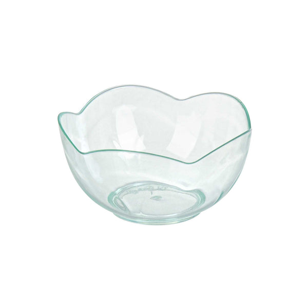 Restaurantware Mini Serve 2 Oz Round Seagreen Plastic Le Fleur Cup - 2 1/4" X 1 1/2" X 1 1/4" - 100 Count Box