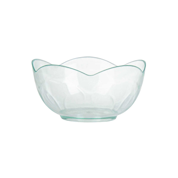 Restaurantware Mini Serve 2 Oz Round Seagreen Plastic Le Fleur Cup - 2 1/4" X 1 1/2" X 1 1/4" - 100 Count Box