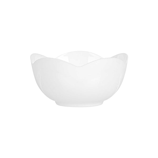 Restaurantware Mini Serve 2 Oz Round White Plastic Le Fleur Cup - 2 1/4" X 1 1/2" X 1 1/4" - 100 Count Box