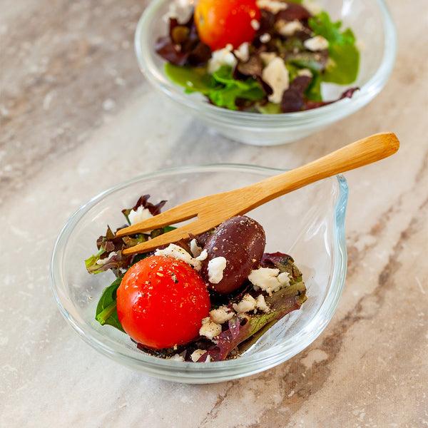 Restaurantware Mini Serve 3 Oz Glass Juvia Mini Tasting Bowl - 3 3/4" X 3 1/2" X 1" - 60 Count Box