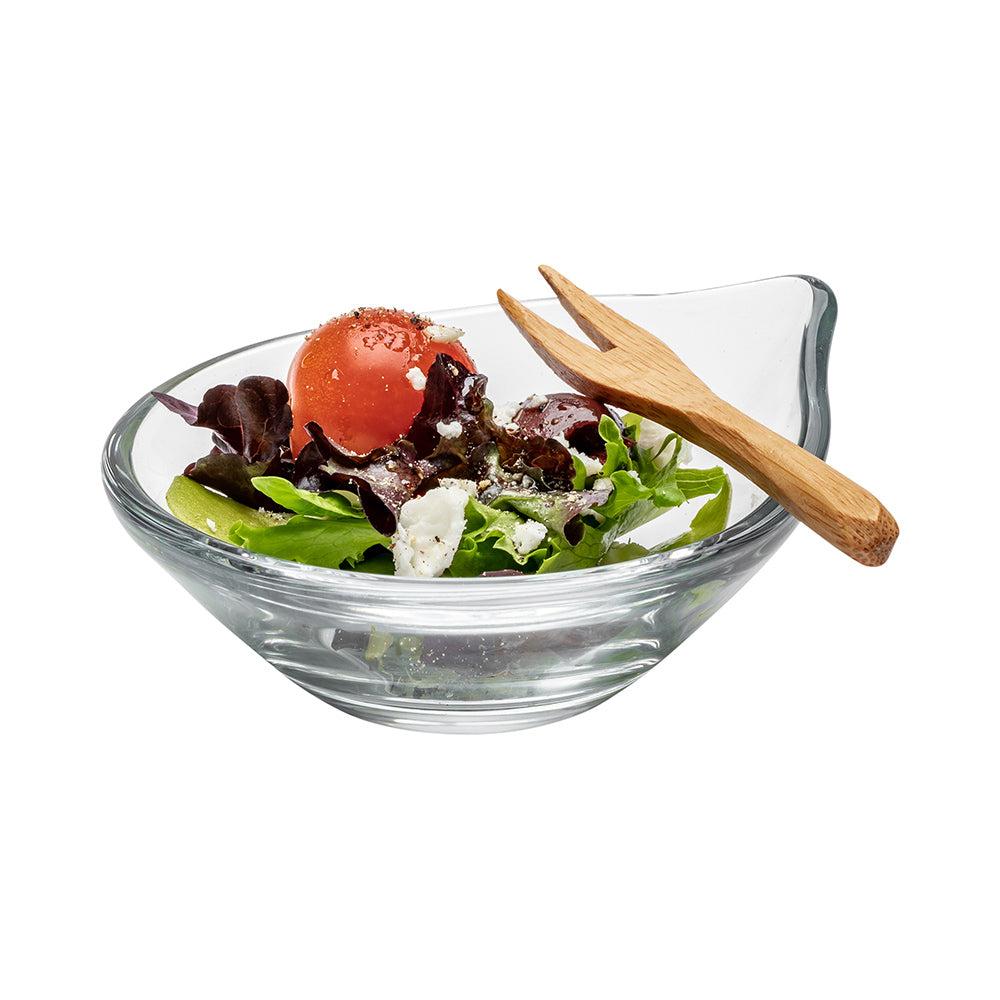 restaurantware Mini Serve 3 oz Glass Juvia Mini Tasting Bowl - 3 3/4" x 3 1/2" x 1" - 60 count box