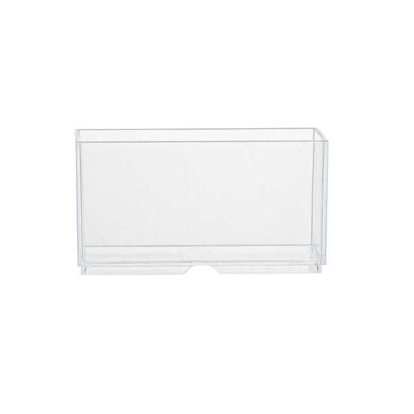 Restaurantware Mini Serve 3 Oz Rectangle Clear Plastic Dessert Cup - Stackable - 2 3/4" X 1 1/2" X 1 1/2" - 100 Count Box