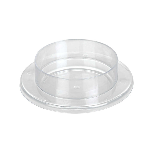 Restaurantware Mini Serve 3 Oz Round Clear Plastic Gastronomique Petri Dish - 3 1/4" X 3 1/4" X 1" - 100 Count Box