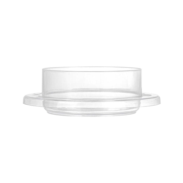 Restaurantware Mini Serve 3 Oz Round Clear Plastic Gastronomique Petri Dish - 3 1/4" X 3 1/4" X 1" - 100 Count Box