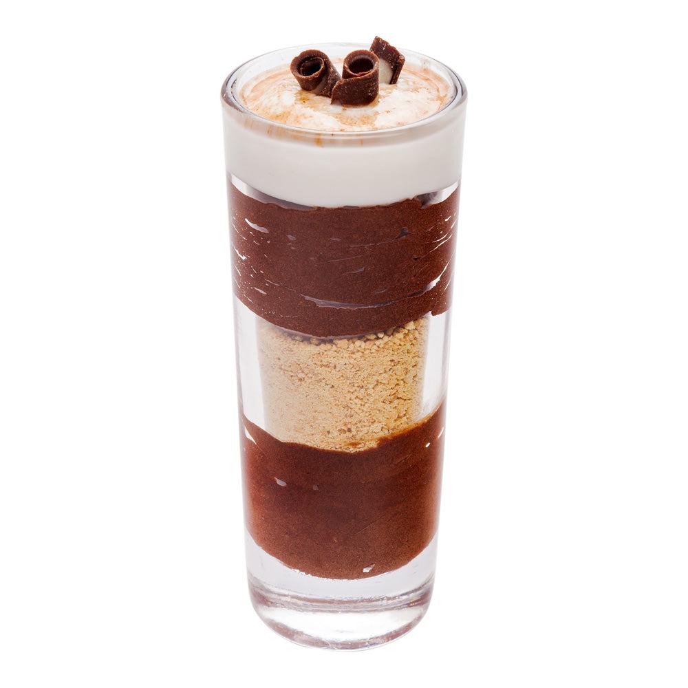 restaurantware Mini Serve 3 oz Round Glass Mini Cannello Dessert Shooter - 1 1/2" x 1 1/2" x 4" - 10 count box