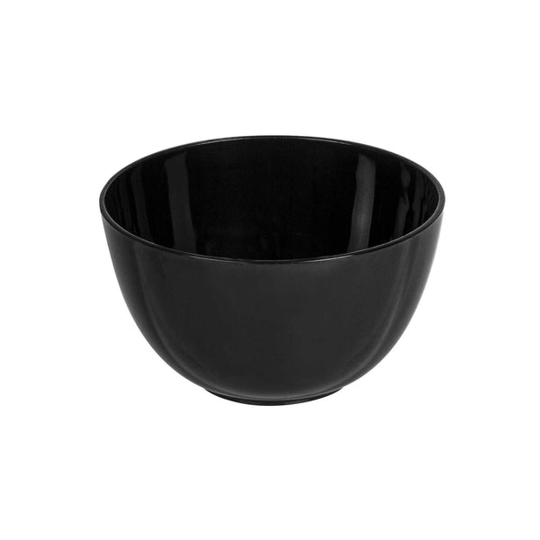 Restaurantware Mini Serve 4 Oz Round Black Plastic Bodega Cup - 3" X 3" X 1 3/4" - 100 Count Box