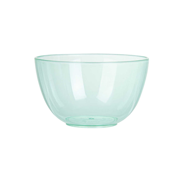 Restaurantware Mini Serve 4 Oz Round Seagreen Plastic Bodega Cup - 3" X 3" X 1 3/4" - 100 Count Box