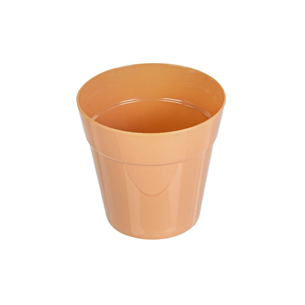 Restaurantware Mini Serve 4 Oz Round Terracotta Plastic Mini Flower Pot - 2 1/2" X 2 1/2" X 2 1/2" - 100 Count Box