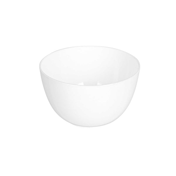 Restaurantware Mini Serve 4 Oz Round White Plastic Bodega Cup - 3" X 3" X 1 3/4" - 100 Count Box