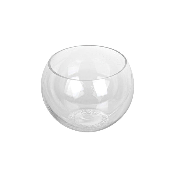 Restaurantware Mini Serve 4 Oz Sphere Clear Plastic Cup - 2 3/4" X 2 3/4" X 2 1/4" - 100 Count Box