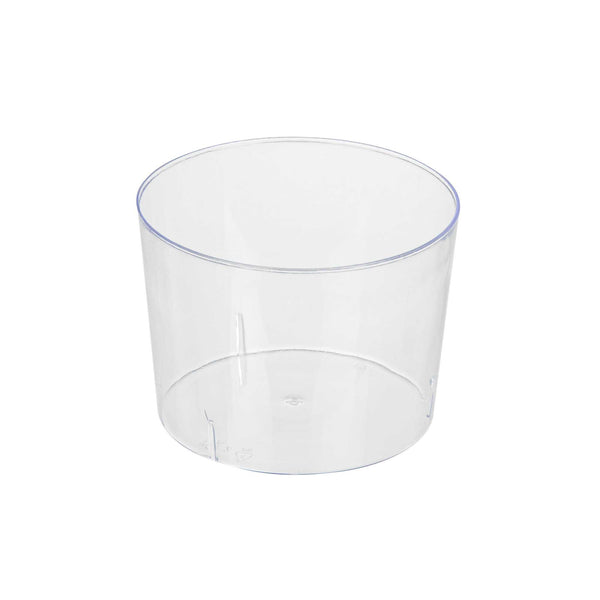 Restaurantware Mini Serve 6 Oz Round Clear Plastic Cylindro Cup - 2 1/4" X 2 1/4" X 3" - 100 Count Box