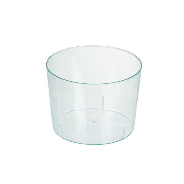 Restaurantware Mini Serve 6 Oz Round Seagreen Plastic Cylindro Cup - 2 1/4" X 2 1/4" X 3" - 100 Count Box