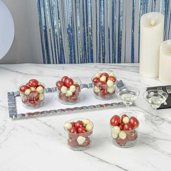 Restaurantware Mini Serve 6 Oz Round Seagreen Plastic Cylindro Cup - 2 1/4" X 2 1/4" X 3" - 100 Count Box