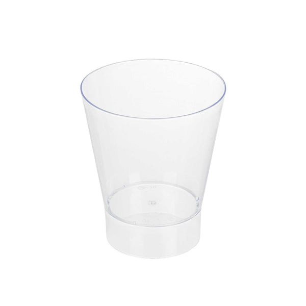Restaurantware Mini Serve 7 Oz Round Clear Plastic Large Parfait Glass - 3" X 3" X 3 1/2" - 100 Count Box