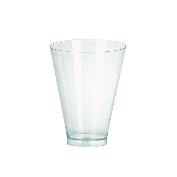 Restaurantware Mini Serve 7 Oz Round Seagreen Plastic Incline Glass - 3" X 3" X 4" - 100 Count Box