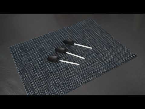 Restaurantware Mini Serve Black And White Plastic Flower Pot Shovel Spoon - 5" X 1 1/4" - 100 Count Box