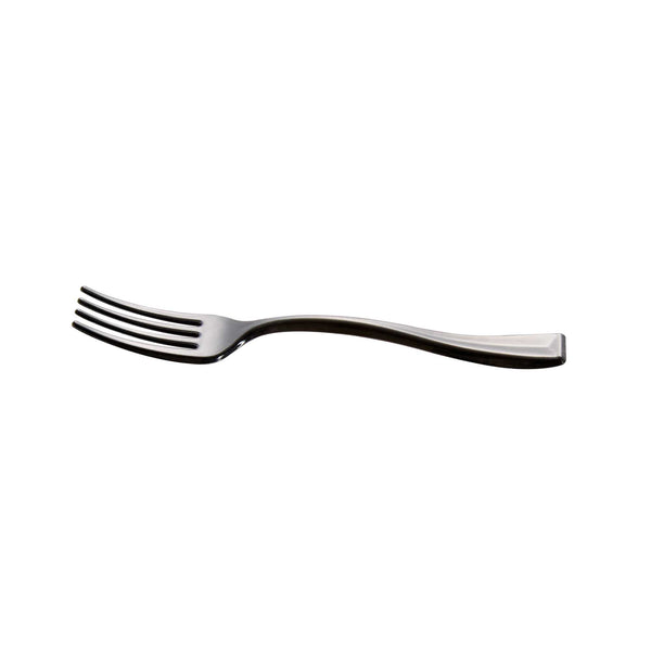 Restaurantware Mini Serve Black Plastic Mini Fork - 4" - 500 Count Box