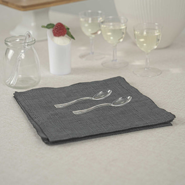 Restaurantware Mini Serve Clear Plastic Mini Spoon - 4" - 500 Count Box