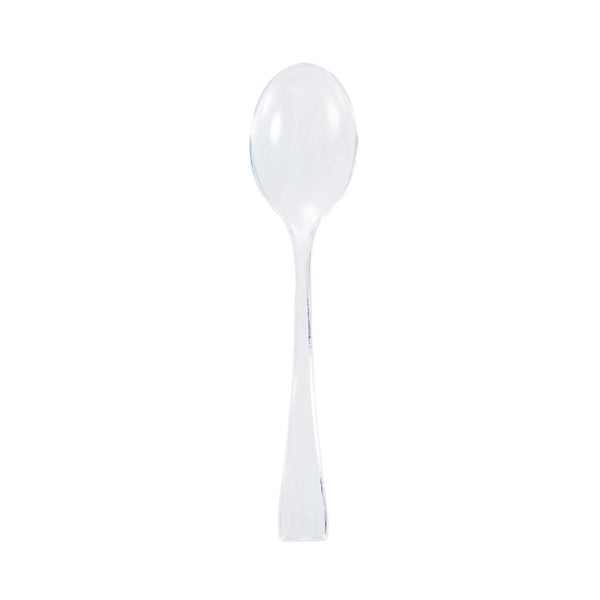 Restaurantware Mini Serve Clear Plastic Mini Spoon - 4" - 500 Count Box