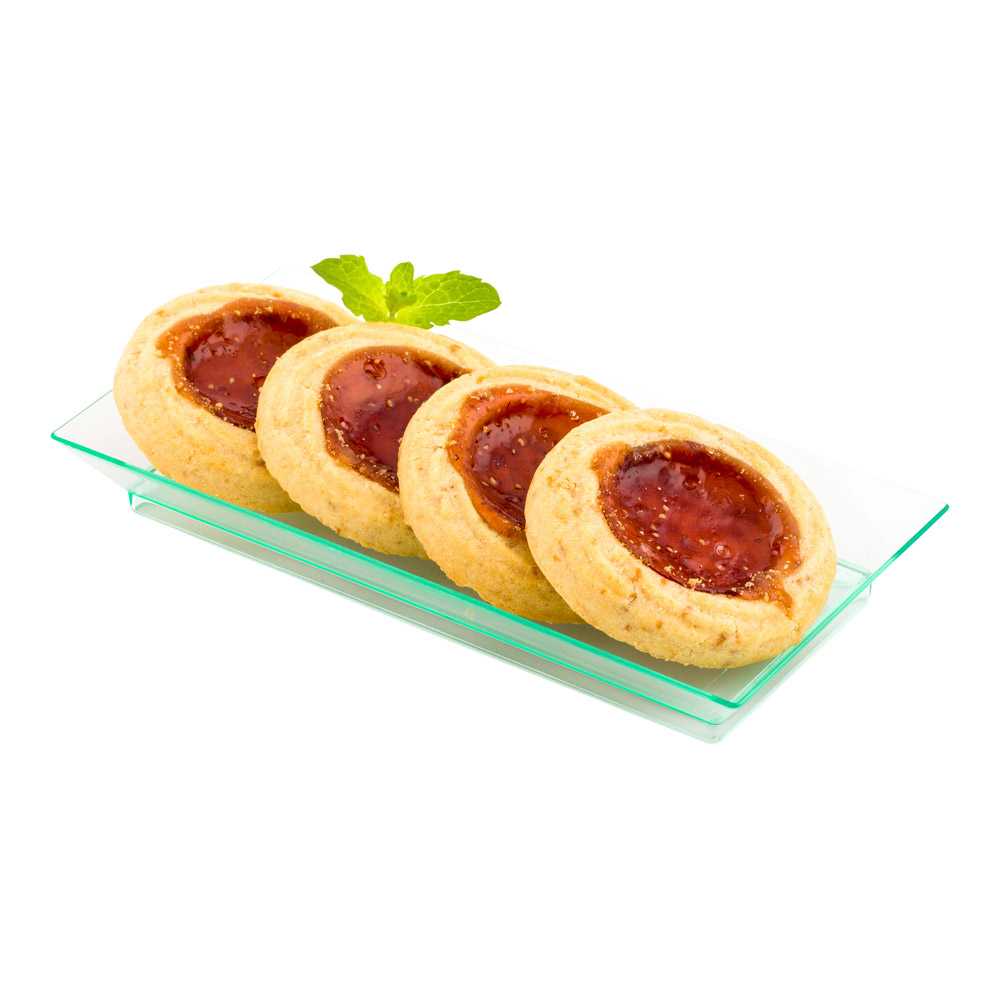 restaurantware Mini Serve Rectangle Seagreen Plastic Plate - 5" x 2 1/2" x 1/2" - 100 count box