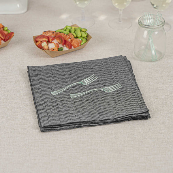 Restaurantware Mini Serve Seagreen Plastic Mini Fork - 4" - 500 Count Box