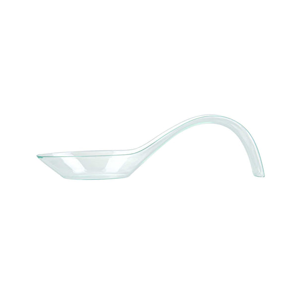 Restaurantware Mini Serve Seagreen Plastic Stiletto Spoon - 5" X 1/2" X 1 1/4" - 100 Count Box
