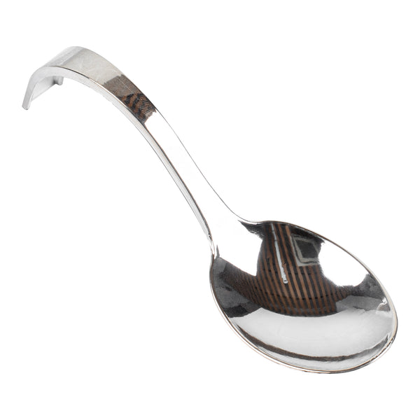 Restaurantware Mini Serve Silver Plastic Curly Tasting Spoon - 4" X 1" X 1 1/2" - 100 Count Box