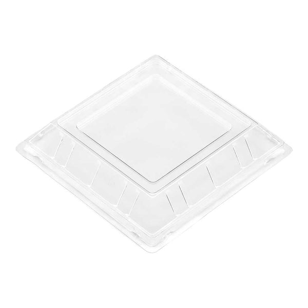Restaurantware Mini Serve Square Clear Plastic Lid - Fits Large Kova Bowl - 100 Count Box