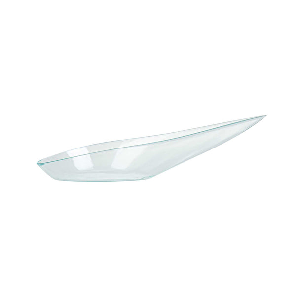 Restaurantware Mini Serve Teardrop Seagreen Plastic Spoon - 4" X 2" X 1/2" - 100 Count Box