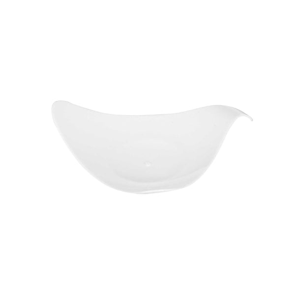 Restaurantware Mini Serve Triangle White Plastic Shooting Star Appetizer Plate - 3" X 3" - 100 Count Box