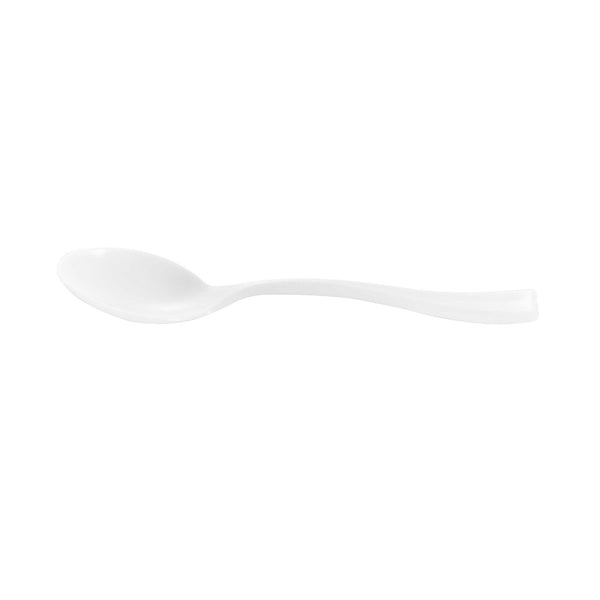 Restaurantware Mini Serve White Plastic Mini Spoon - 4" - 500 Count Box
