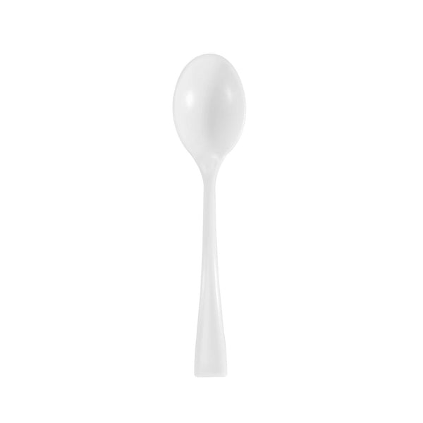 Restaurantware Mini Serve White Plastic Mini Spoon - 4" - 500 Count Box