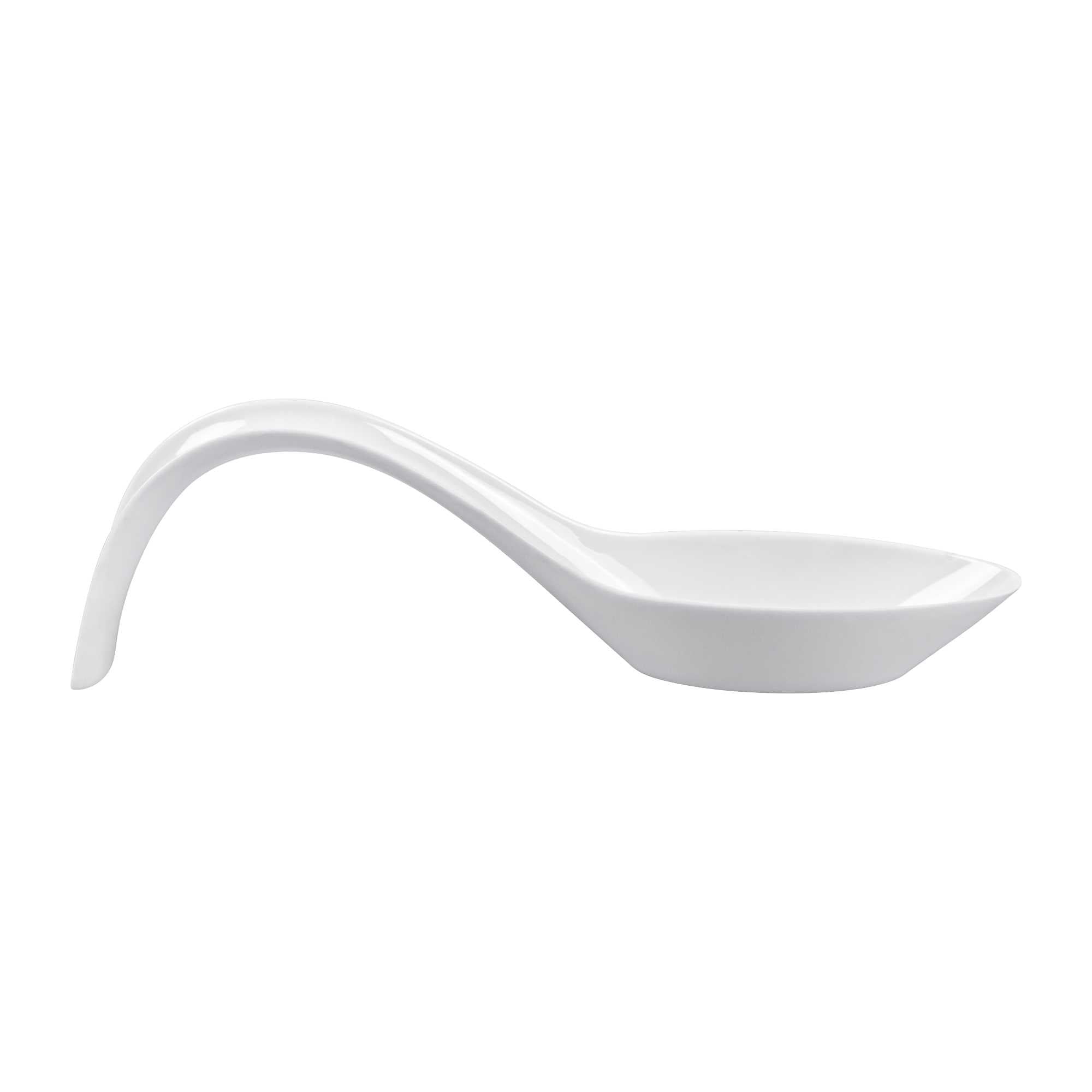 restaurantware Mini Serve White Plastic Stiletto Spoon - 5" x 1/2" x 1 1/4" - 100 count box