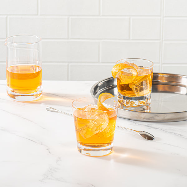Restaurantware Moda Nude 13 Oz Double Old Fashioned Glass - Crystal - 3 3/4" X 3 3/4" X 4" - 12 Count Box