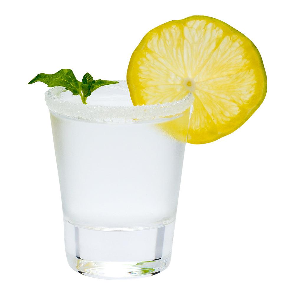 restaurantware Moda Nude 2 oz Shot Glass - Crystal - 2" x 2" x 2 1/2" - 60 count box