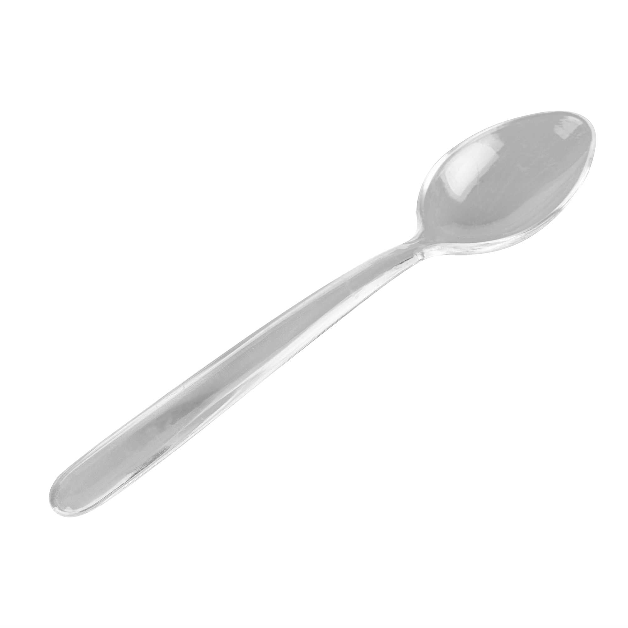 restaurantware Moderna Clear Plastic Dessert Spoon - 5 1/2" - 250 count box