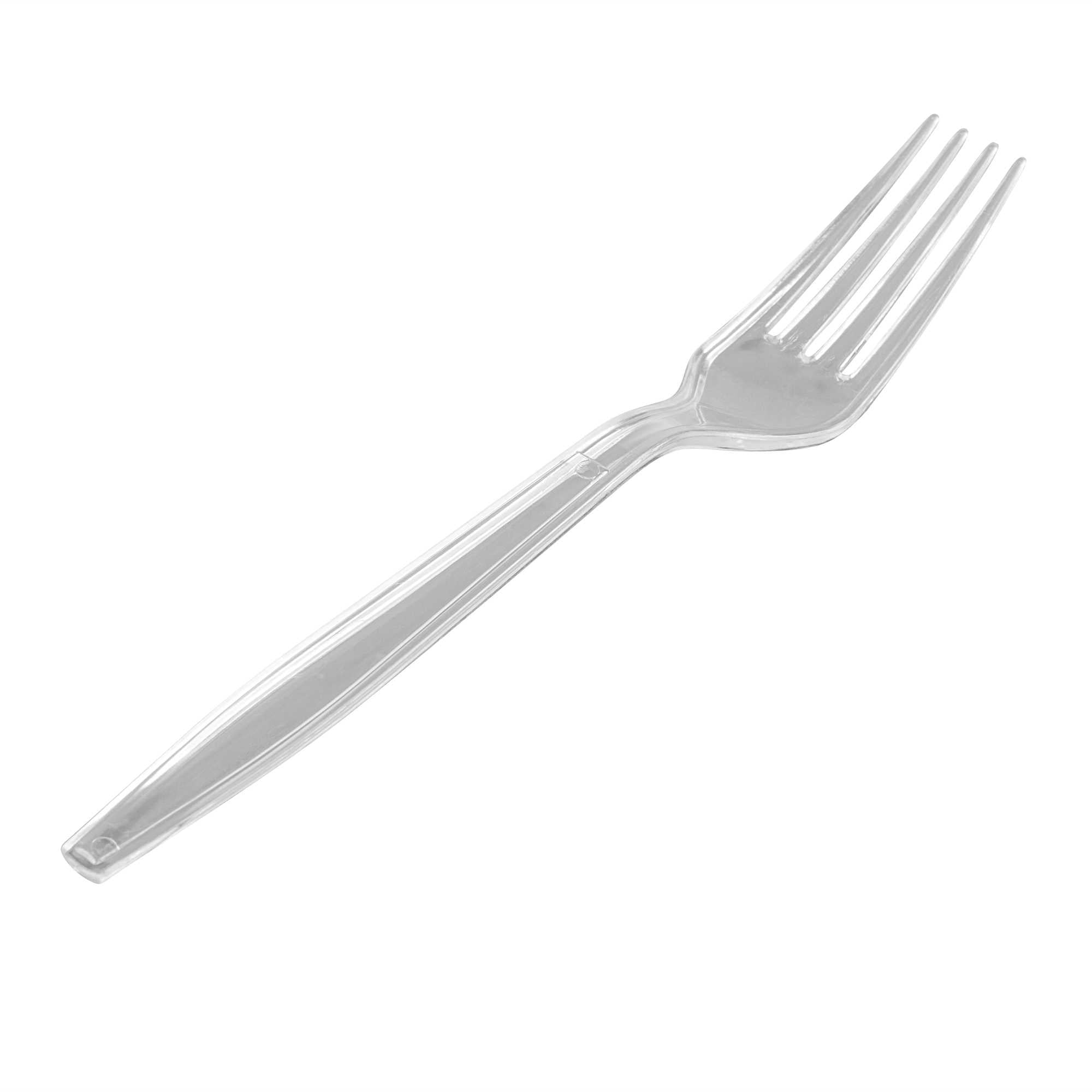 restaurantware Moderna Clear Plastic Fork - 7 1/4" - 250 count box