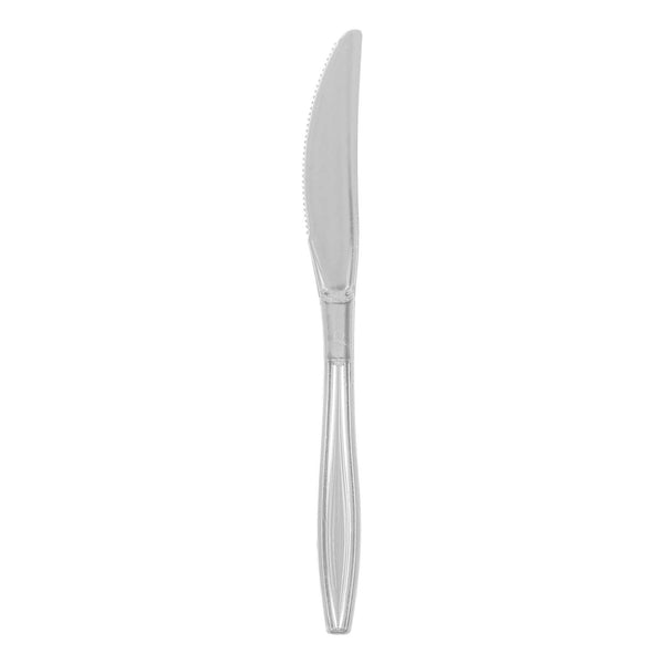 Restaurantware Moderna Clear Plastic Knife - 7 1/4" - 250 Count Box