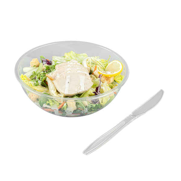 Restaurantware Moderna Clear Plastic Knife - 7 1/4" - 250 Count Box