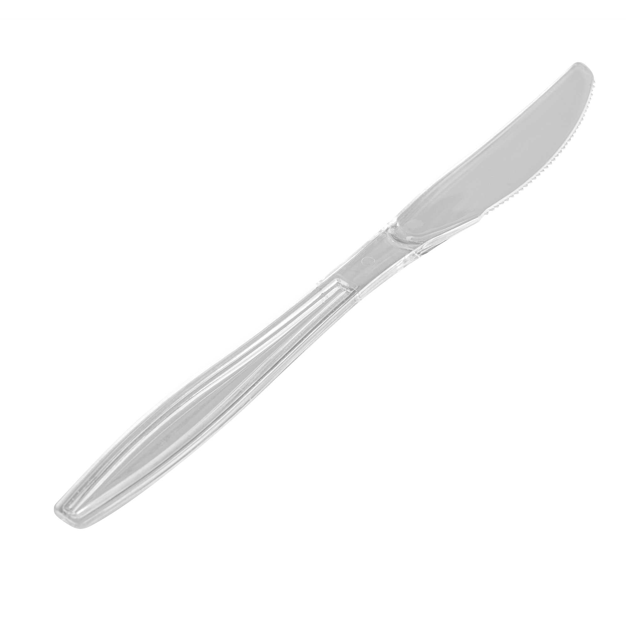 restaurantware Moderna Clear Plastic Knife - 7 1/4" - 250 count box